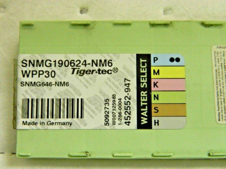 Walter-Valenite Carbide Turning Inserts SNMG190624NM6 Grade WPP30 Qty 10 5092735