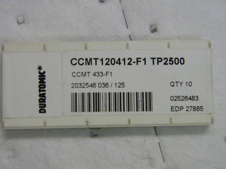 Seco Carbide Turning Insert pack of 9 CCMT433 F1 Grade TP2500 27885