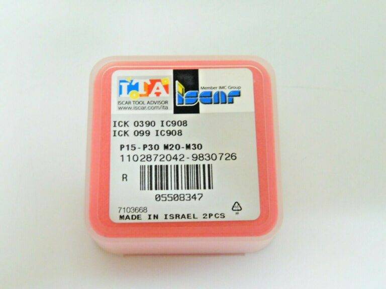 Iscar Replaceable Drill Tips 0.39" Diam ICK 0390 Grade IC908 Qty 2 Pcs 5508347