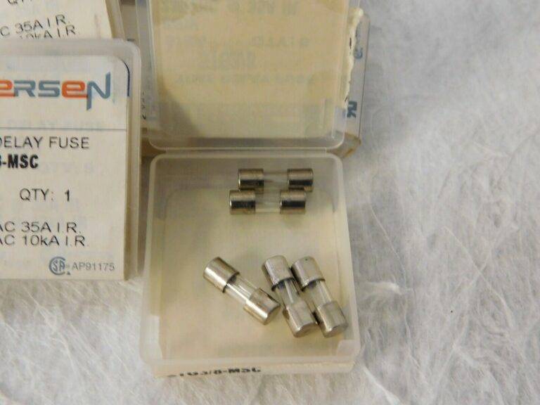 Mersen 250 VAC 0.38 Amp Time Delay Mini Glass Fuse QTY 9 Packs of 5 STG3/8-MSC