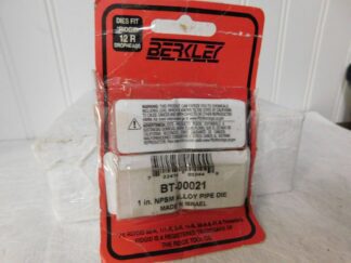 Berkley Right Hand Alloy Steel Pipe Threader Die QTY 4 BT-00021