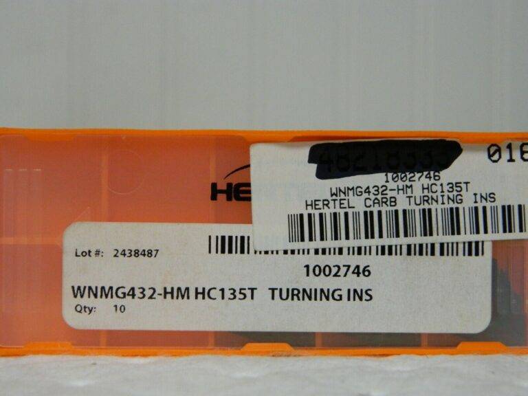 Hertel Carbide Turning Insert WNMG432 HM Grade HC135T QTY 5 1002746