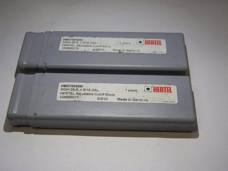 Hertel SGIH 26-6 OAL 4-5/16" Adjustable Cut-off Blades Qty 2 HBO70030M