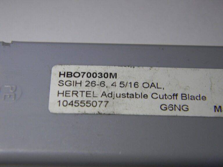 Hertel SGIH 26-6 OAL 4-5/16" Adjustable Cut-off Blades Qty 2 HBO70030M