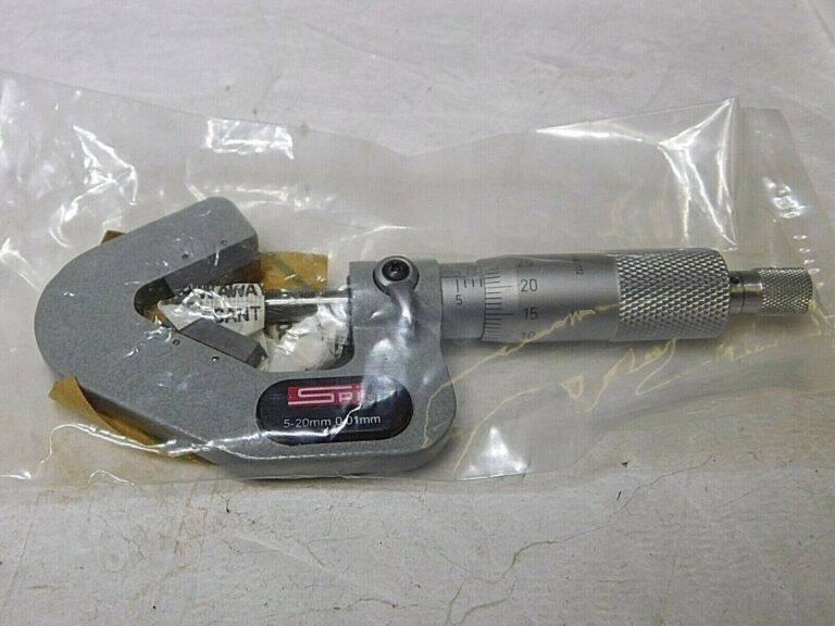 SPI V-Anvil Mechanical Micrometer 5-20mm Range 0.01mm Graduations 14-272-9