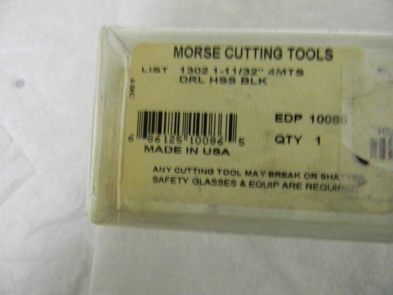 Morse Cutting Tools 4MT HSS Taper Shank Drill Bit 1-11/32” 118º 14-3/8” L 10086