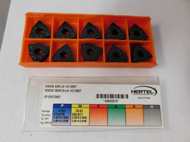 Hertel WNMG433 LW Grade HC1250T Carbide Turning Insert QTY 10 42803213