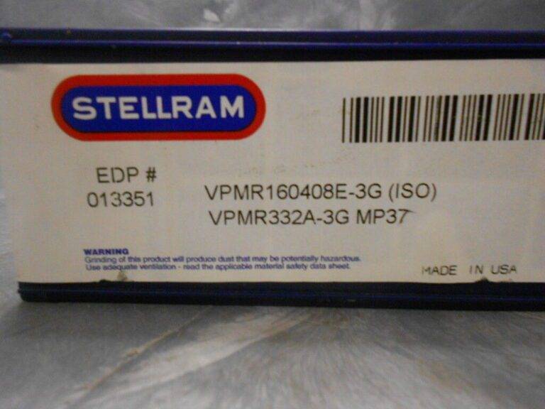 Stellram Carbide Inserts VPMR160408E-3G VPMR332A-3G MP37 Qty 10 13351