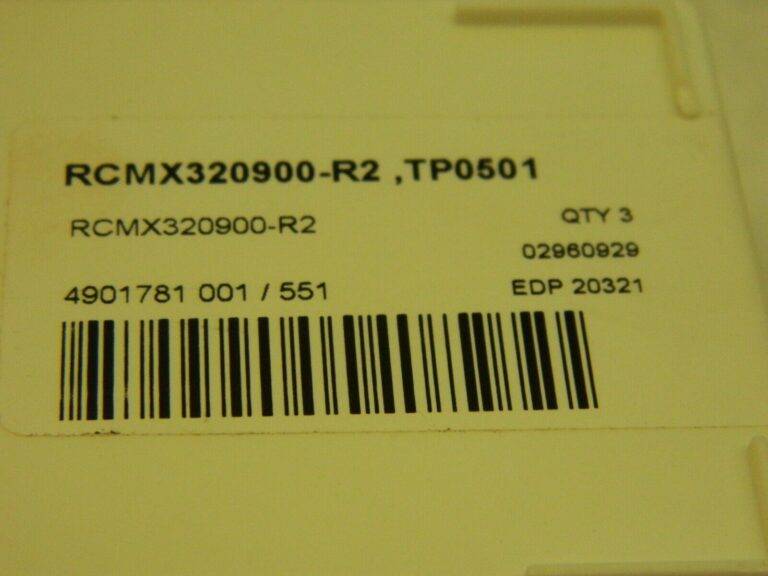 SECO RCMX320900 –R2 TP0501 Carbide Turning Insert QTY 3 20321
