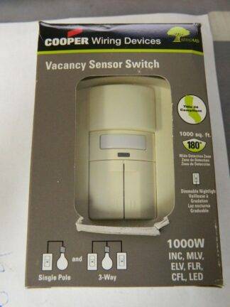 Cooper 1,000 Square Ft. Cov Infrared Vacancy Sensor Dual Switch QTY 2 VS310R-A