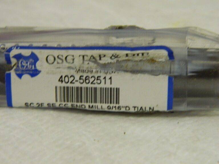 OSG Solid Carbide Spiral Flute Square End Mill 9/16" x 1-1/8" 2 Flute 402-562511