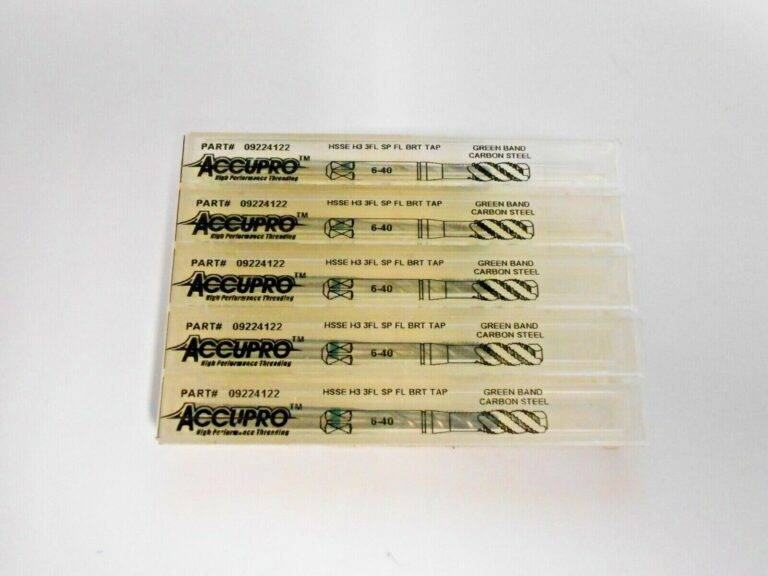 Accupro Spiral Flute Taps Vanadium HSS-E 6-40 UNF H3 3FL Qty 5 09224122