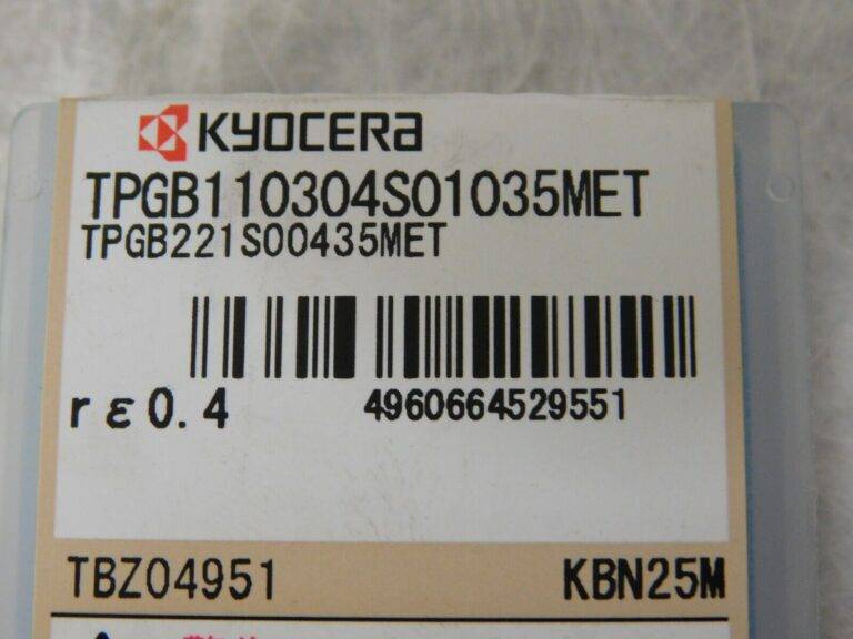 Kyocera TPGB221 Grade KBN25M CBN Turning Insert 1/4" Inscr Circle 8826872