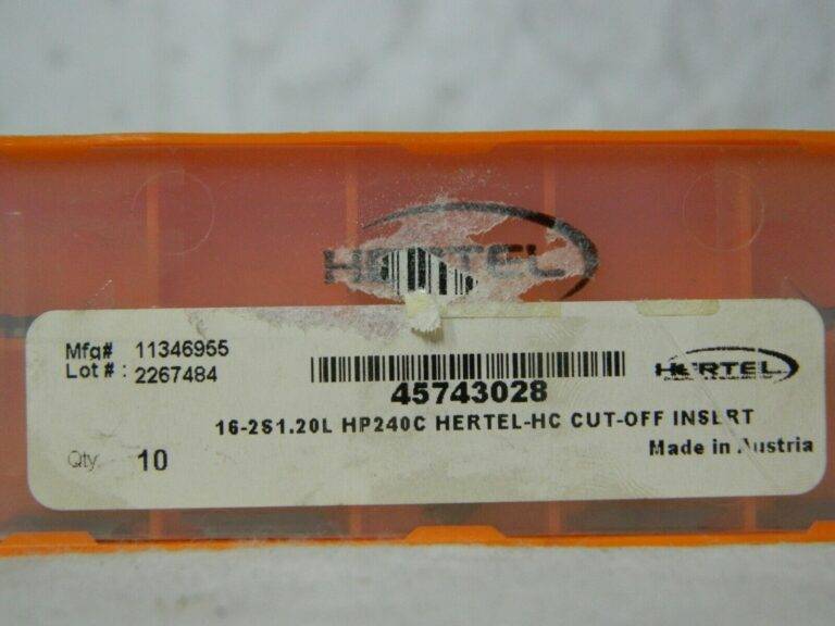 Hertel 16-2S1.20L HP240C Carbide Cutoff Insert Qty 10 45743028