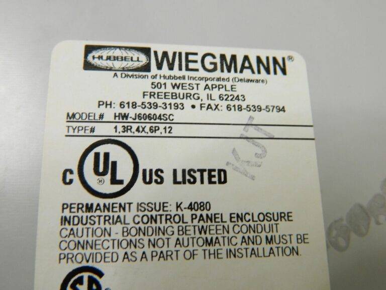 Hubbell Wiegmann JIC Screw Cover 6X6X4 Fiberglass-Opaque HW-J60604SC