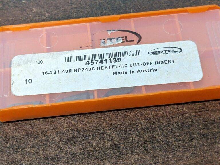 HERTEL 16–2S1.40R HP240C Carbide Cutoff Insert 8 ct 45741139