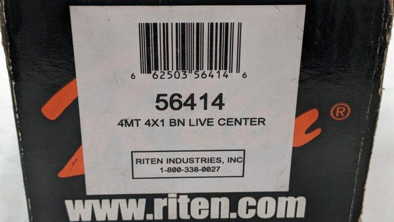 Riten 4MT Heavy Duty Bull Nose Live Center 4" Head Dia X 1" Point Dia 56414