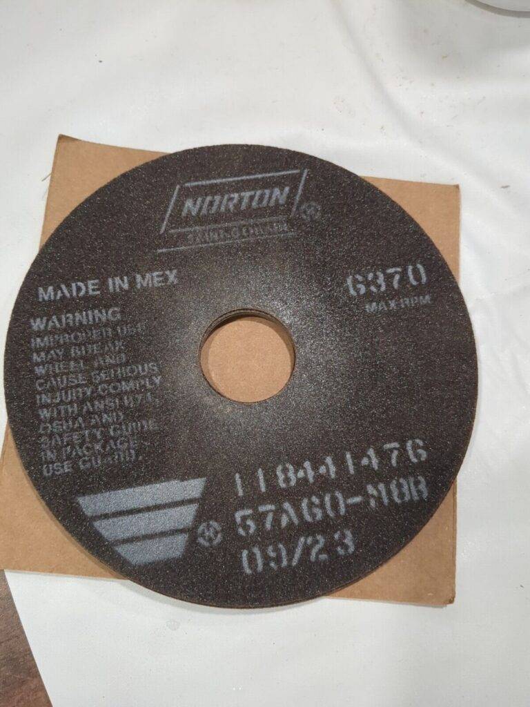 NORTON 6pk Cutoff Wheels Type 1 6"Dia Aluminum Oxide 66252822958