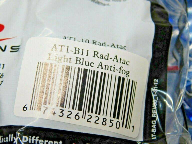 Radians Rad-Atac Safety Eyewear Light Blue Anti-Fog Lens Qty 24 AT1-B11
