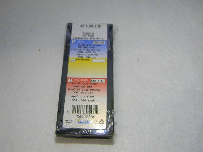 Iscar Carbide Grooving Inserts GIF 5.00E-2.50 Grade IC9015 QTY 8 6402899