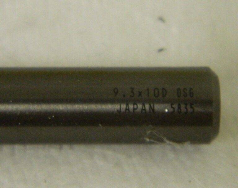 OSG Carbide Jobber Length Drill Bit 2FL 9.3 mm X 10D 140° 8568093