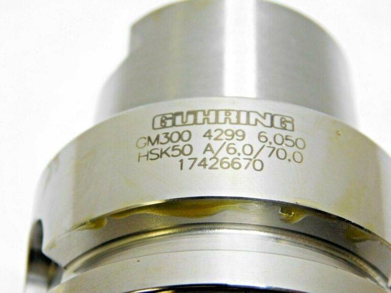 Guhring Hydraulic Chuck HSK50A Through Coolant 6mm Hole Diam 4299 6.050