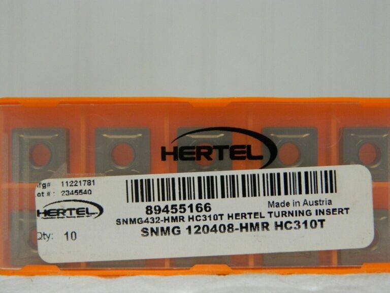 Hertel Carbide Turning Insert SNMG432 HMR Grade HC310T QTY 10 89455166