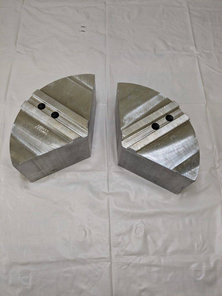 Abbott Soft Lathe Chuck Jaw: Serrated 10″ OAW, 4″ OAH Qty 2 Jaws KTT10P1