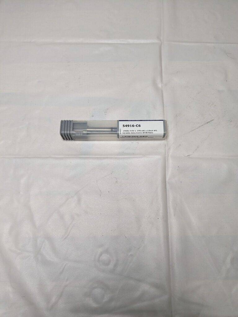 HARVEY TOOL Corner Radius End Mill: 1/4″ Dia, 3/8″ LOC, 1/64″ Radius 54916-C6