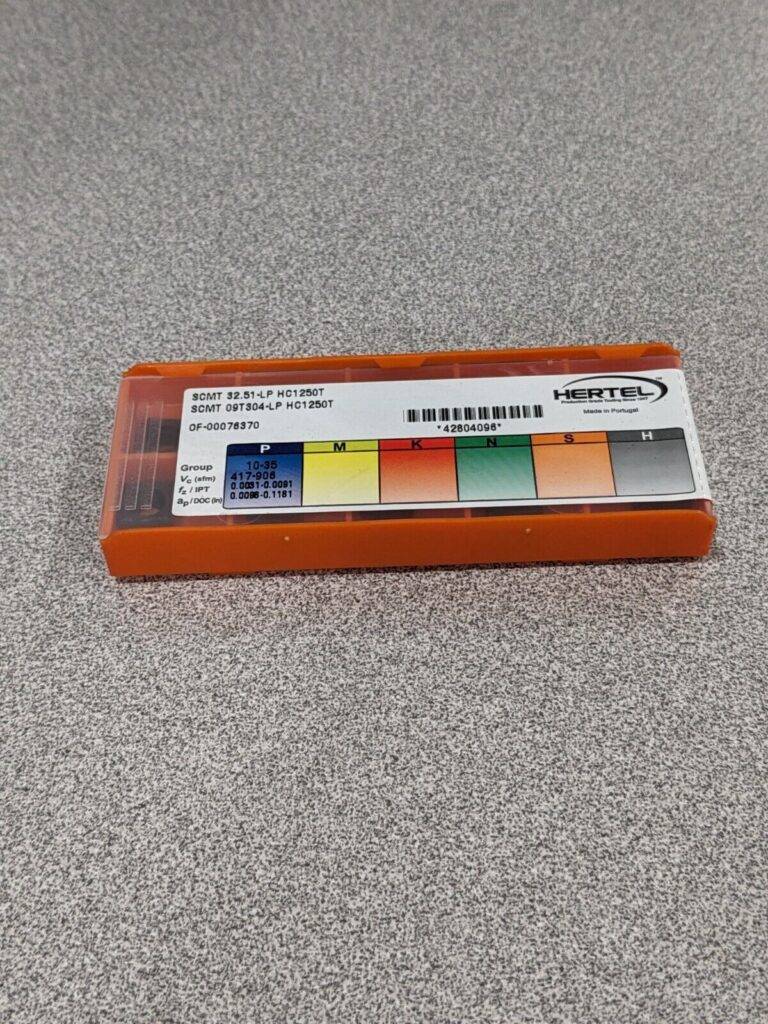 HERTEL Turning Insert SCMT 32.51–LP HC1250T, Solid Carbide Qty 10 42804096