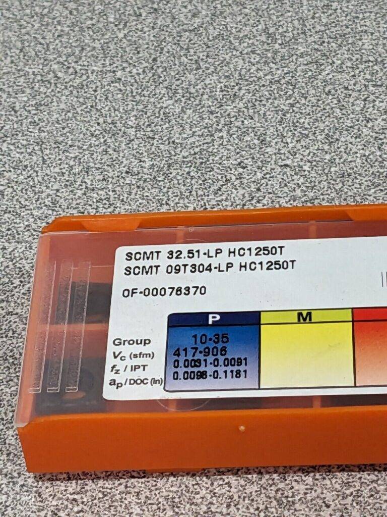 HERTEL Turning Insert SCMT 32.51–LP HC1250T, Solid Carbide Qty 10 42804096