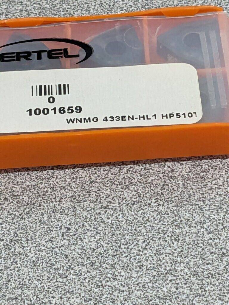 HERTEL Turning Insert: WNMG433EN–HL1 HP510T, Solid Carbide Qty 10 1001659