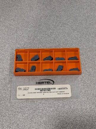 HERTEL E4.00L6–MF HP240C Carbide Cutoff Insert Qty 10 45741782