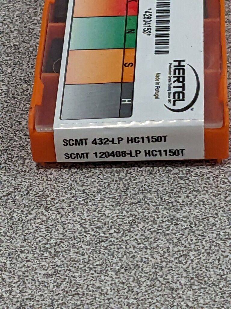 HERTEL Turning Insert: SCMT 432–LP HC1150T, Solid Carbide Qty 10 42804153