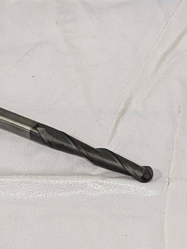 Niagara Cutter Solid Carbide Ball End Mill 1/4″ Diam, 1-3/8″ LOC, 2 FL 72666