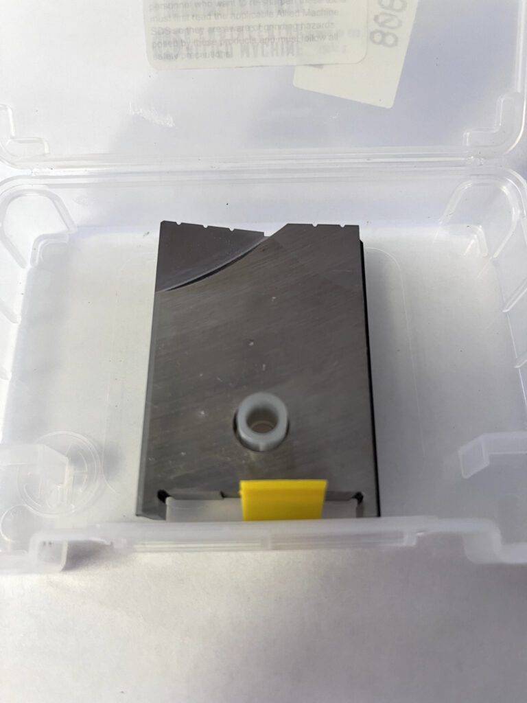 Allied Spade Drill Insert: 1-9/16″ Dia, Seat Size C, Powdered Metal, 130 ° Point