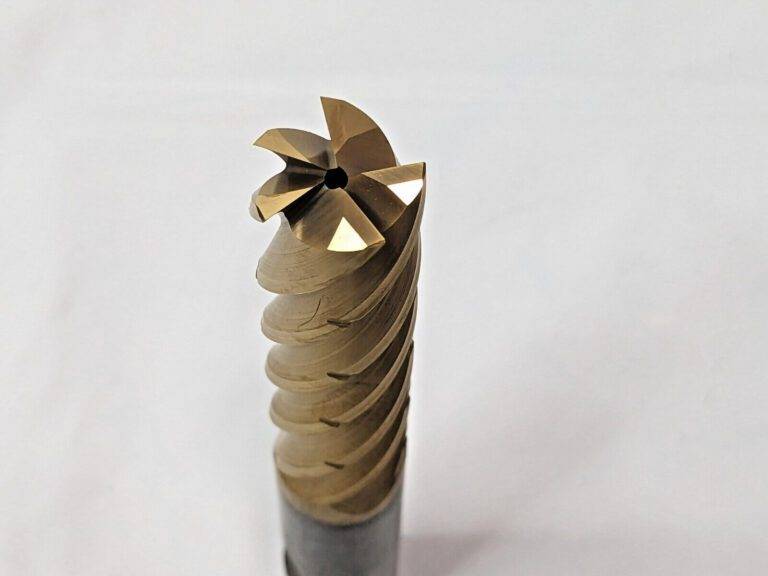 Emuge TiNox-CUT Square End Mill w/Axial Through Coolant 5/8" Dia 5FL 2581TZ.0625