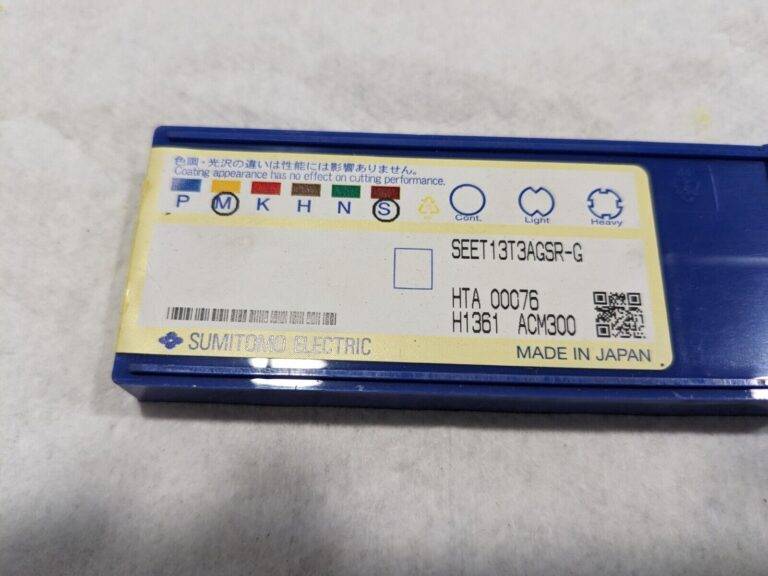 sumitomo 10ct SEET13T3 G ACM300 Grade, Carbide Milling Inserts 144W980