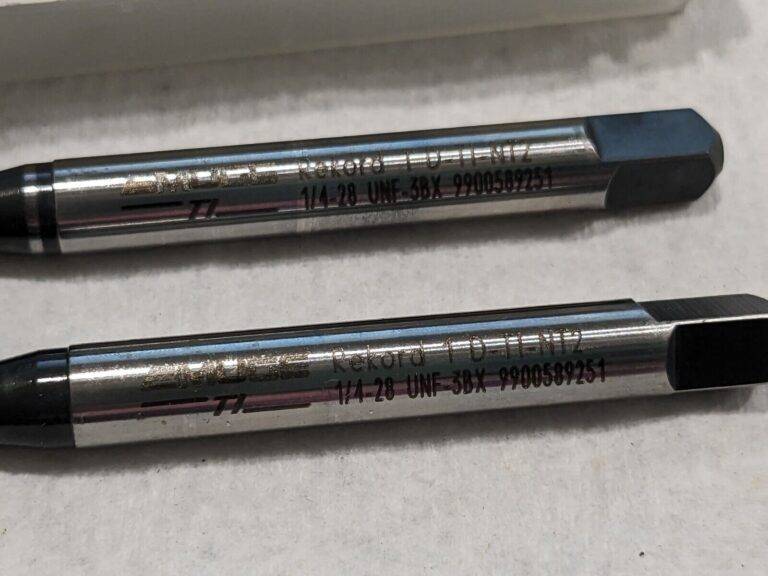 EMUGE Spiral Flute Taps 2pk: 1/4-28 UNF, 3 Fl BU456011.5043
