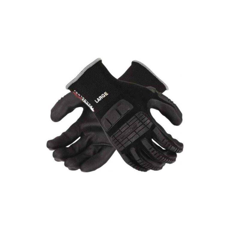 Mad Grip Work Gloves: Sz 2XL, Nitrile-Coated Nitrile & Nylon Qty 48 MSCEIFN2XL