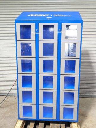 Supply Point LockerSense Clear Front Security Locker 79 x 43 x 20 USED NO KEYS