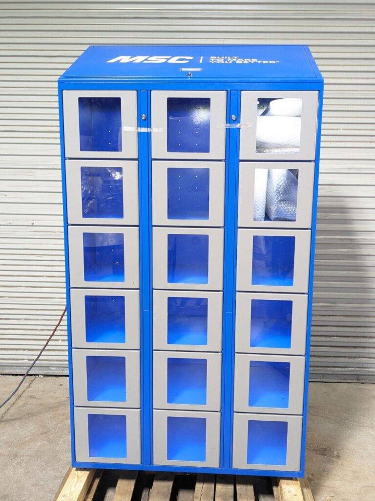 Supply Point LockerSense Clear Front Security Locker 79 x 43 x 20 USED NO KEYS