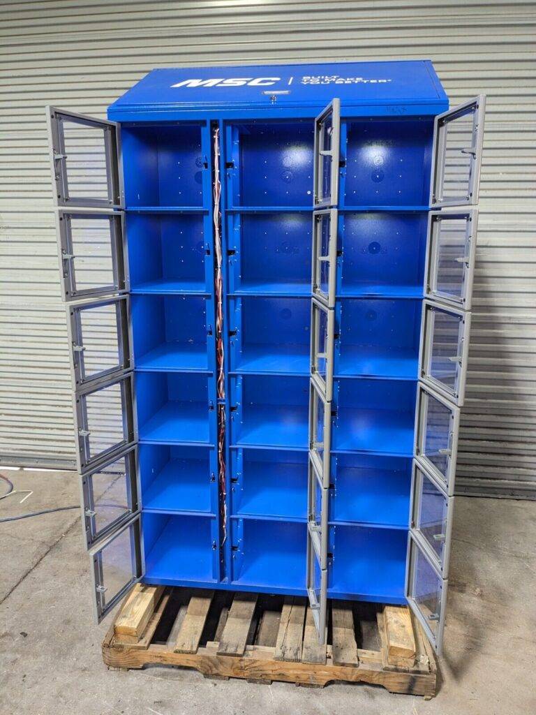 Supply Point LockerSense Clear Front Security Locker 79 x 43 x 20 USED NO KEYS