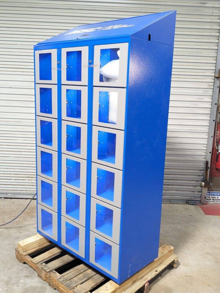 Supply Point LockerSense Clear Front Security Locker 79 x 43 x 20 USED NO KEYS