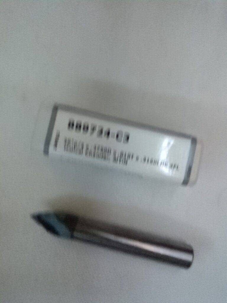 HARVEY TOOL Chamfer Mill: 3/8" Dia, 4 Fl 889724-C3