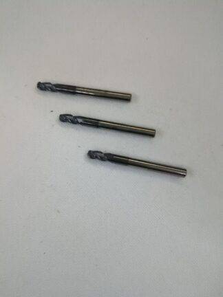 ACCUPRO 3 Corner Radius End Mills: 3/16" Dia, 9/16" LOC, 3 Fl 12179664