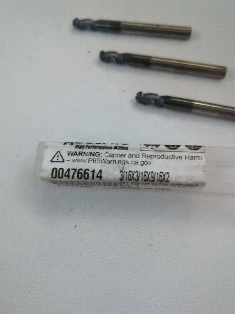 ACCUPRO 3 Corner Radius End Mills: 3/16" Dia, 9/16" LOC, 3 Fl 12179664