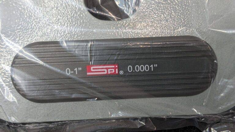 SPI Deep Throat Micrometer w/Cert 0-1" Range 0.0001" Graduation 17-776-6