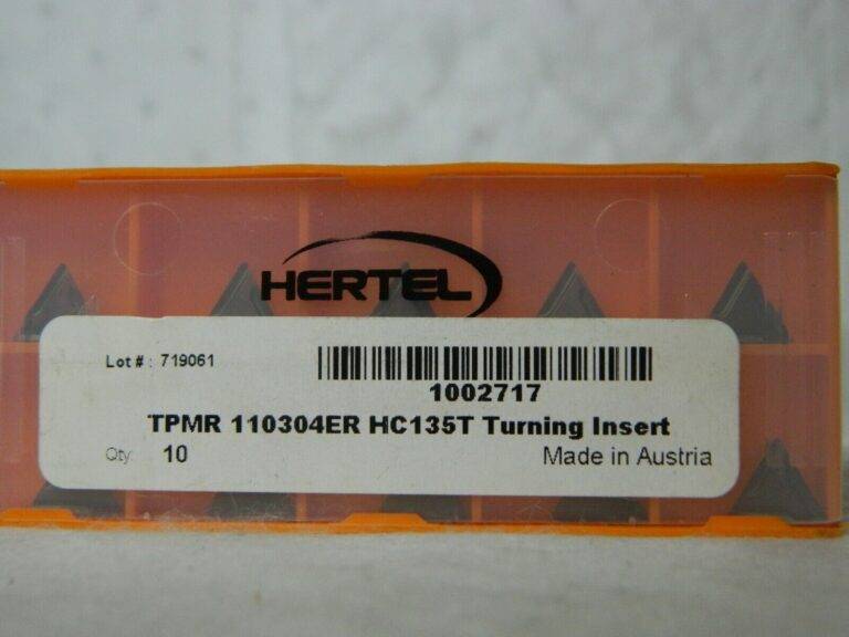 Hertel TPMR221ER HC135T Carbide Turning Insert Qty 9 1002717