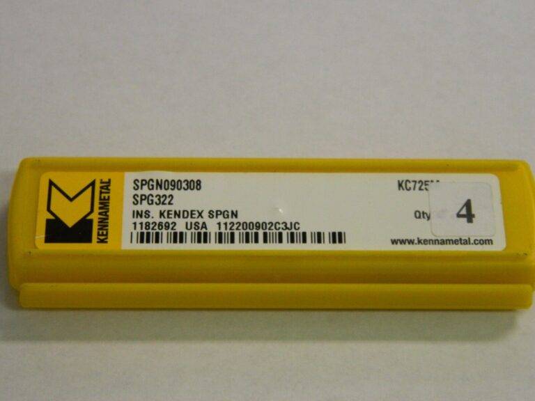 Kennametal SPG322 KC725M Grade Carbide Milling Insert Lot of 4 1182692